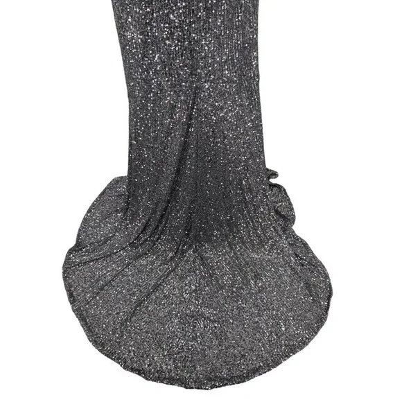 Pronovias The Party Edit Glamour Dress Silver Long Gown Prom‎ 8 Formal Designer